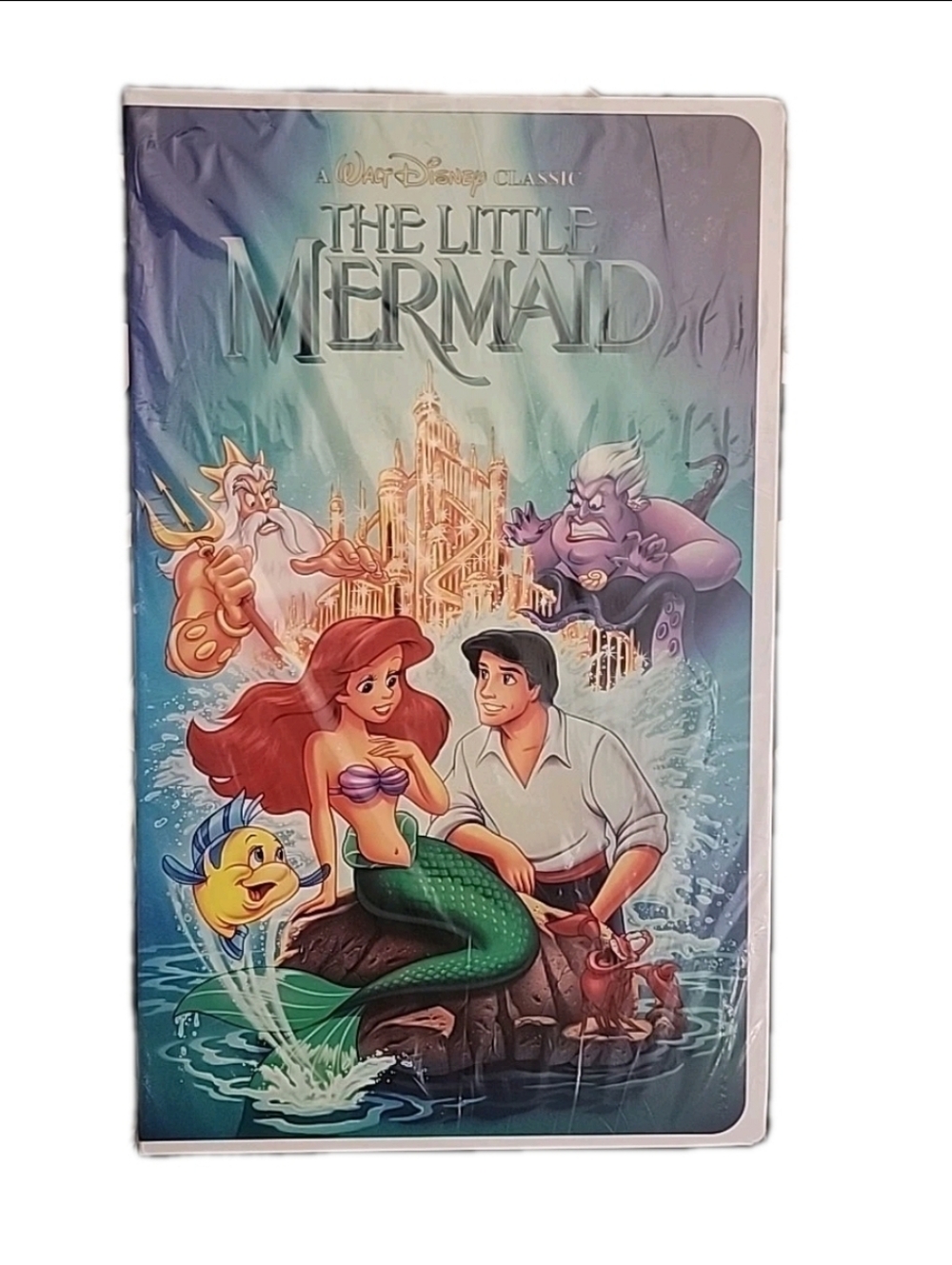 Disney The Little Mermaid Classic VHS Boxed Silk Touch Throw Blanket 50" × 70"